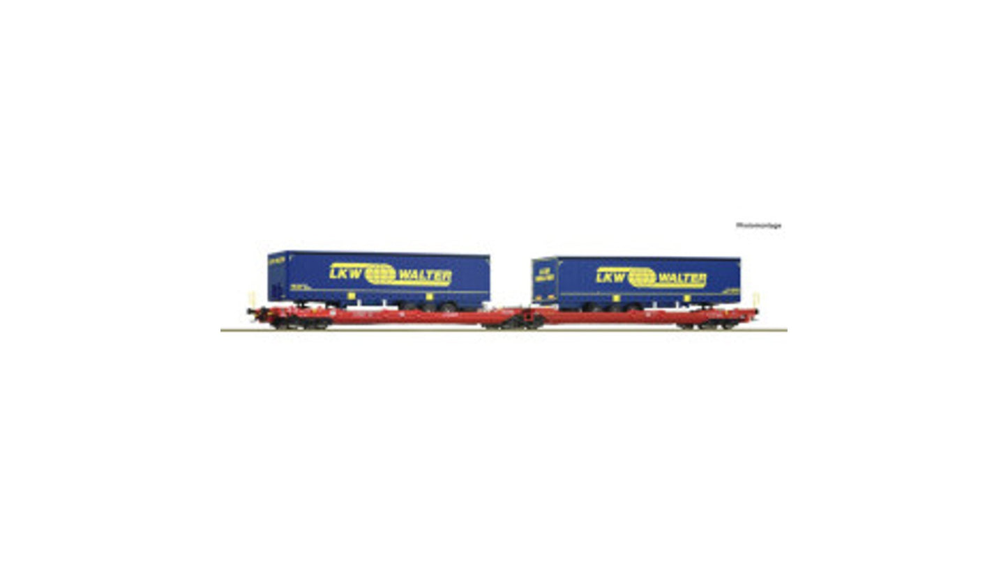 Roco 77385 Articulated double pocket wagon T3000e DB AG