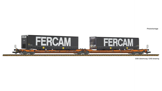Roco 77394 Articulated Double Pocket Wagon T3000e + Fercam