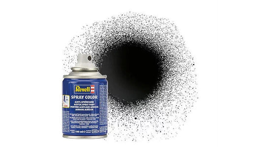 Revell 34107 Spray Color Black Gloss