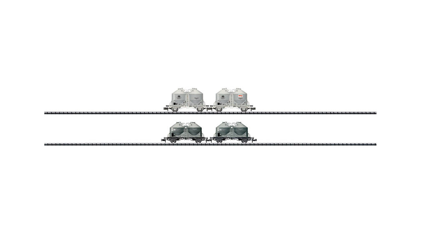 Minitrix 15087 Set with 4 Cement Silo Cars