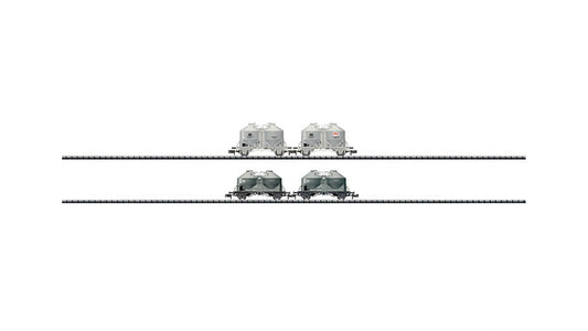 Minitrix 15087 Set with 4 Cement Silo Cars