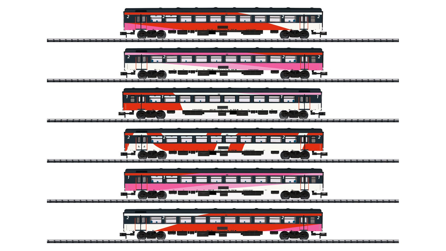 Minitrix 15389 ICRm Express Train Passenger Car Set