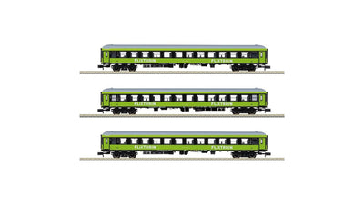 MiniTrix 15462 FlixTrain Express Train Passenger Car Set