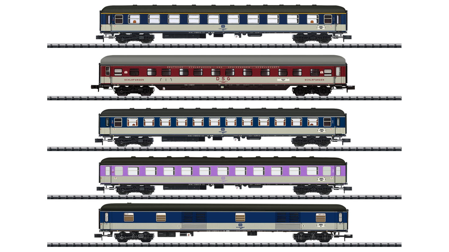 MiniTrix 15473 D 730 Express Train Passenger Car Set