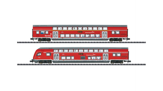 MiniTrix 15776 Hanseatic Express Bi Level Car Set