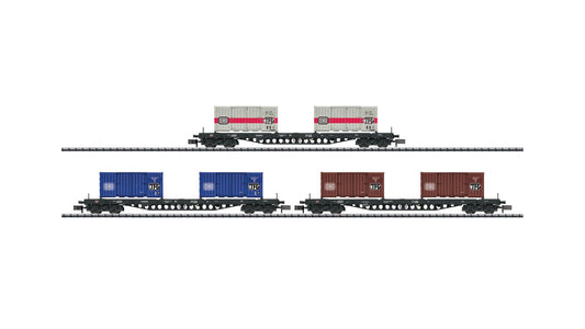 MiniTrix 15961 Container Transport Freight Car Set