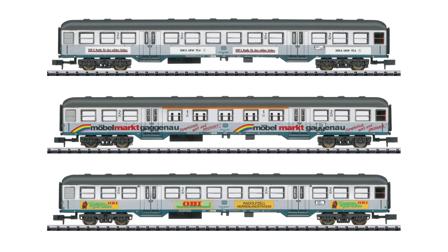 MiniTrix 18213 Silberlinge / Silver Coins with Advertising Passenger Car Set