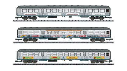MiniTrix 18213 Silberlinge / Silver Coins with Advertising Passenger Car Set