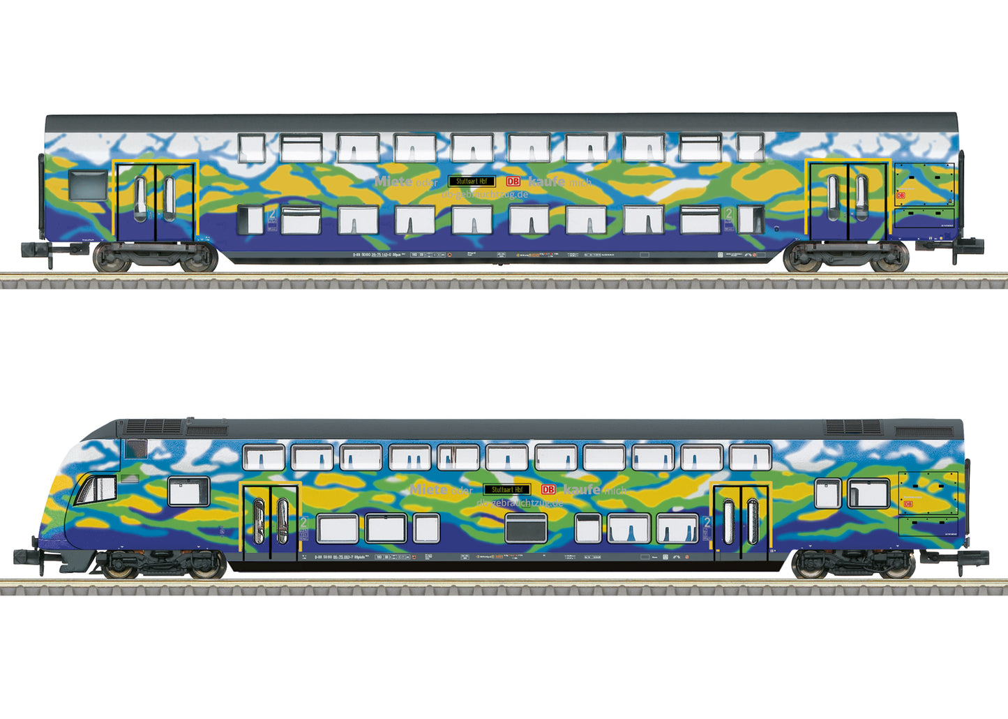 Minitrix T18299 “Tourism Train” Bi-Level Car Set 2