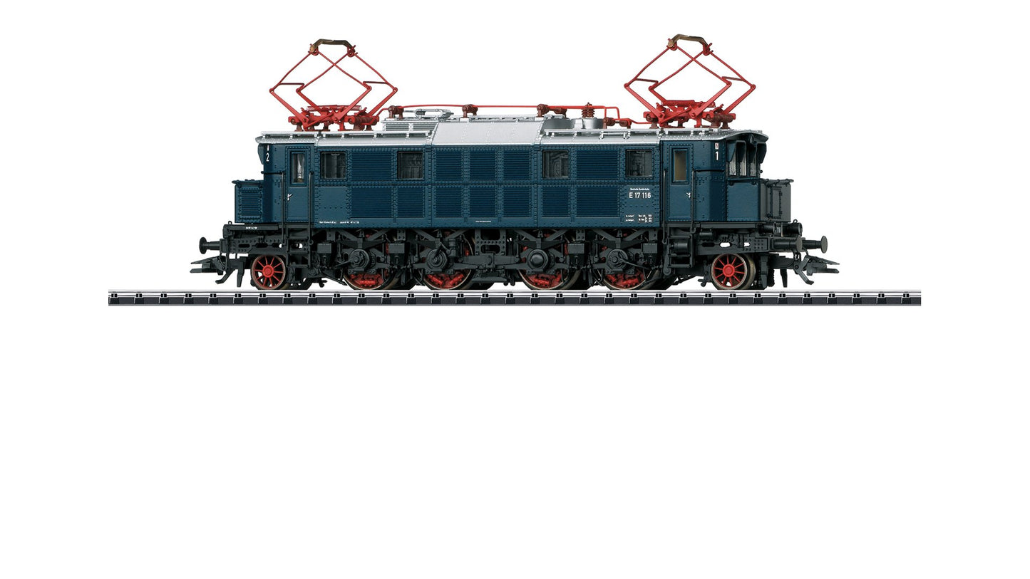 Trix 22496 E 17 Electric Locomotive Steel Blue Era III