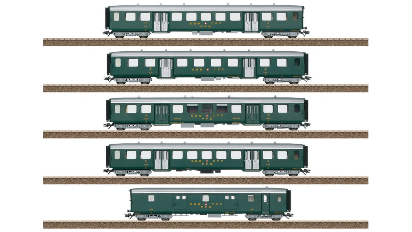 Trix 23134 Lightweight Steel Car Set to Go with the Class Ae 3-6 I