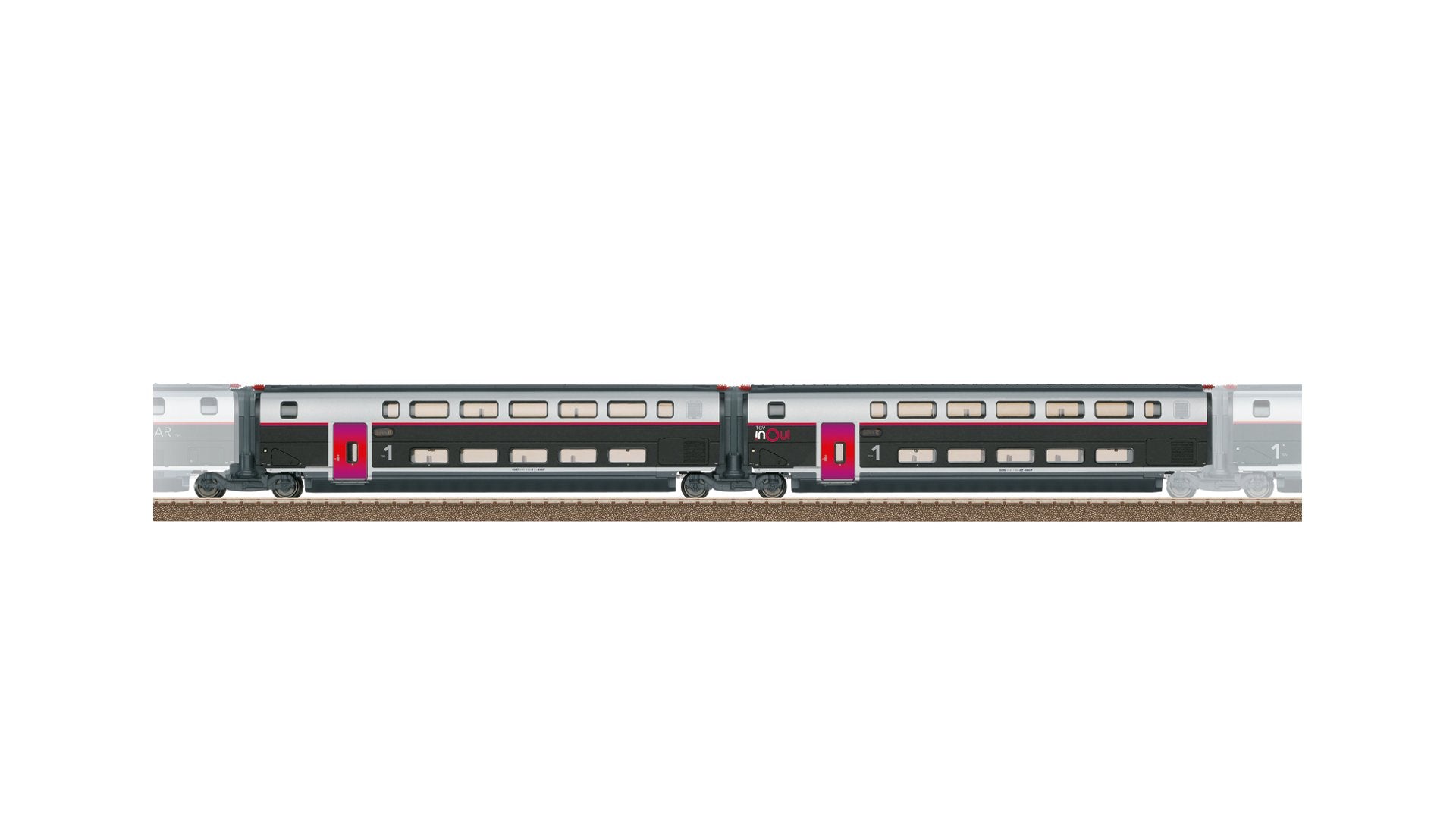 Trix T23187 Add-On Car Set 1 for the TGV INOUI