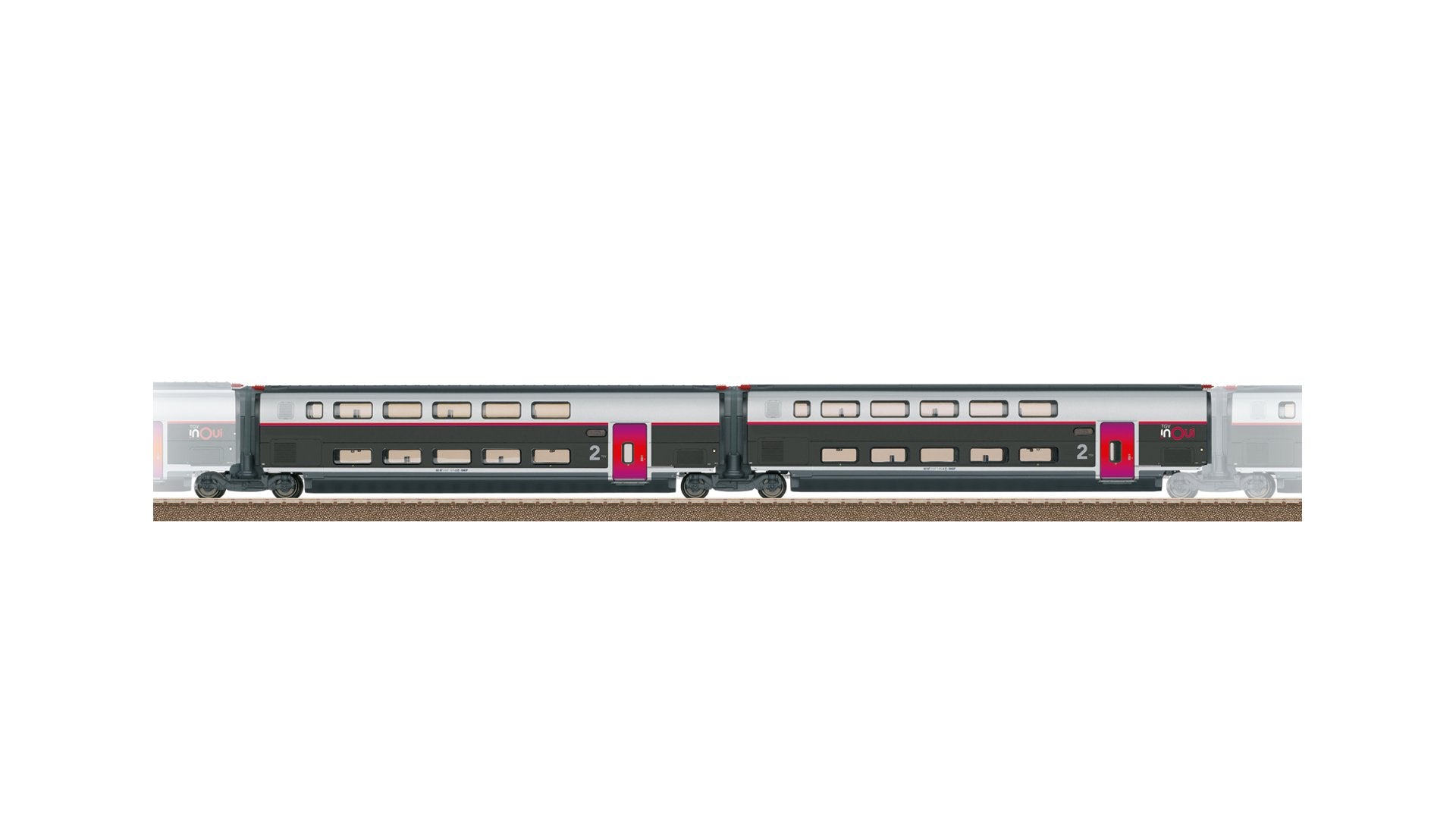 Trix T23188 Add-On Car Set 2 for the TGV INOUI