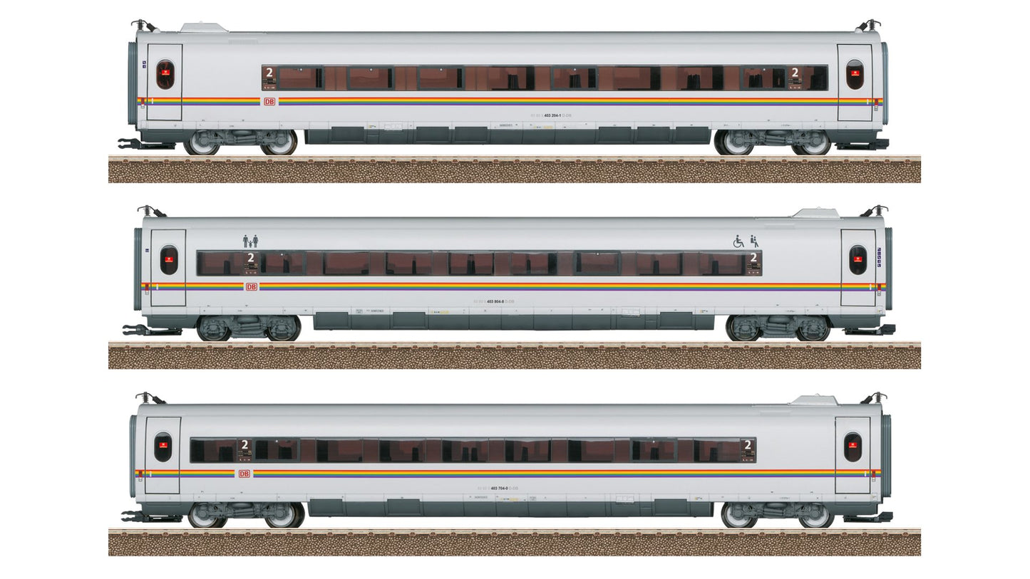 Trix 23391 Add-On Car Set ICE3 Rainbow