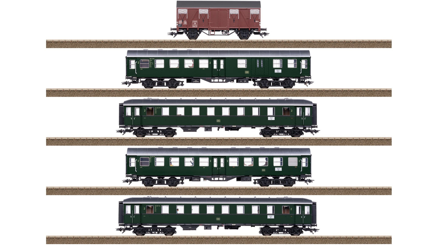 Trix 23508 Passenger Train with a Freight Car