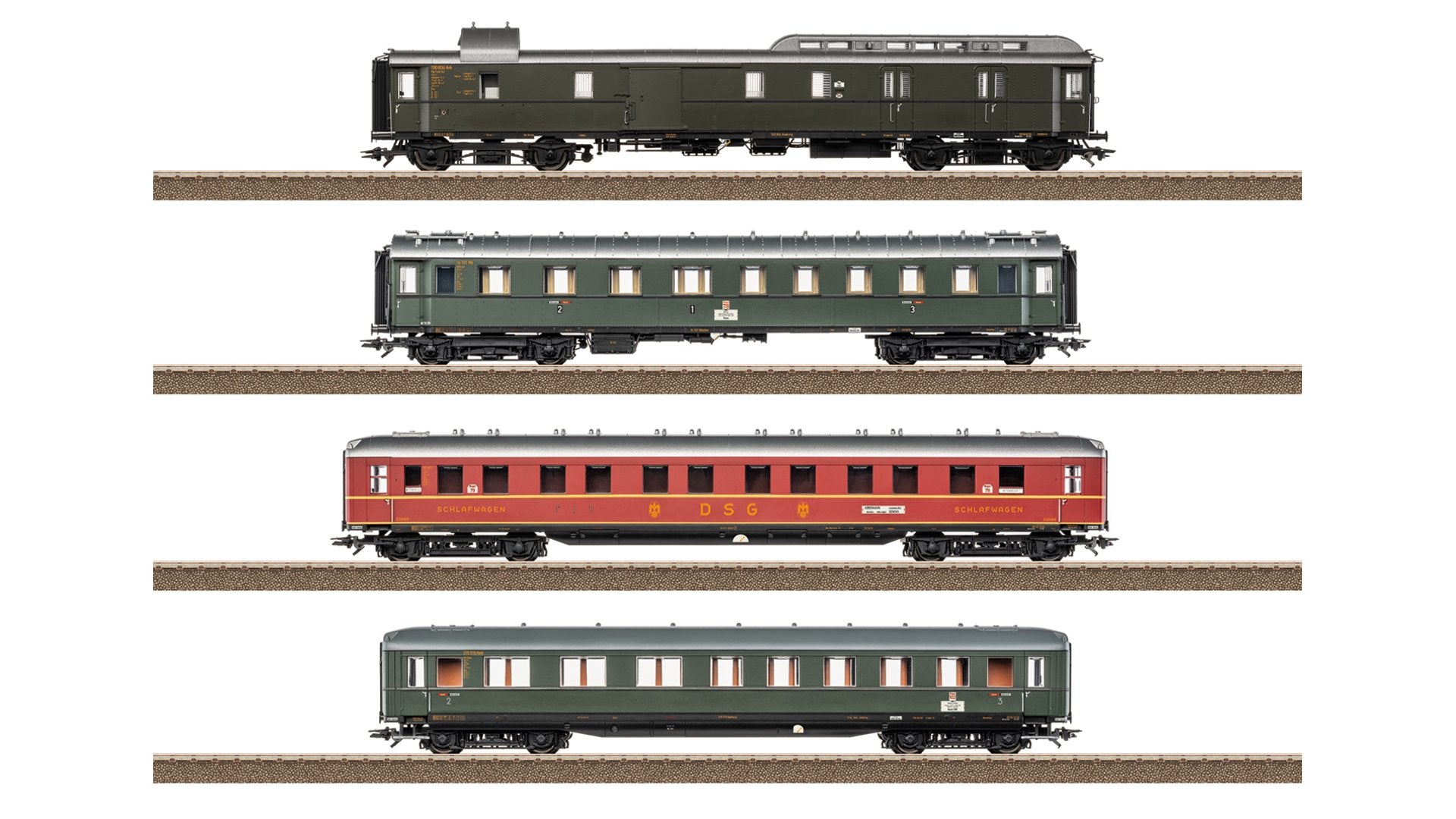 Trix T23651 Express Train Passenger Car Set 1 for the “D 74”