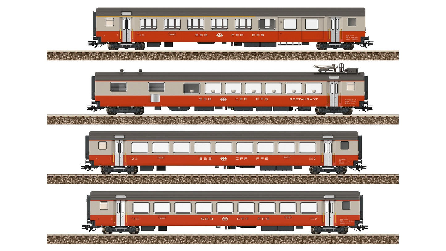 Trix T23690 Swiss Ex. Pass. Car Set E. IV