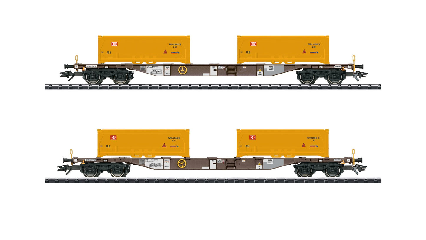 Trix 24138 Soil Excavation Stuttgart 21 Container Transport Car Set
