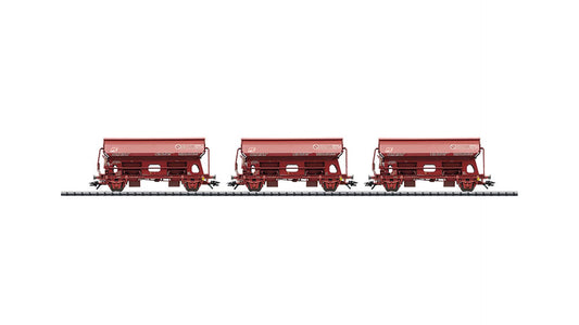 Trix 24523 Set with 3 Dump Cars with Hinged Roofs Tds FS