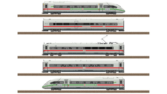 Trix 25976 Railcar Train ICE 4 Series 412-812 with Green Stripe