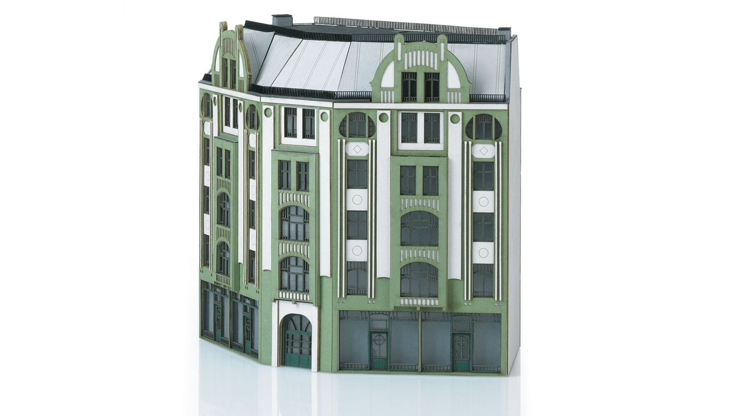 MiniTrix 66309 Building Kit for a Corner City Building in Art Nouveau