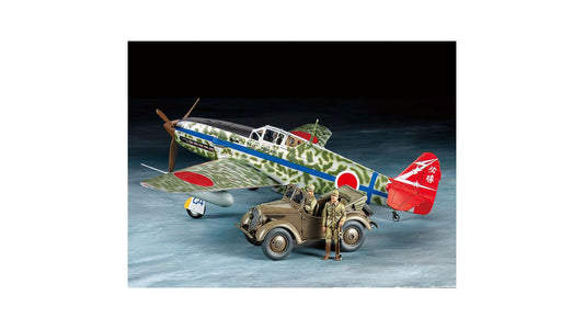 Tamiya 25203 Kawasaki Ki-61-Id Hien Tony with 4X4 Light Vehicle Kurogane
