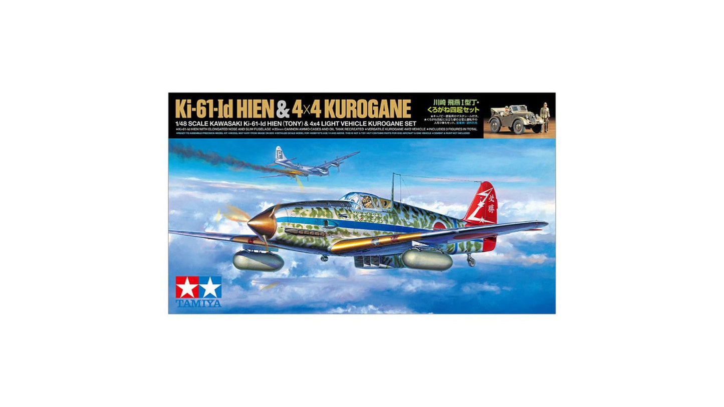 Tamiya 25203 Kawasaki Ki-61-Id Hien Tony with 4X4 Light Vehicle Kurogane