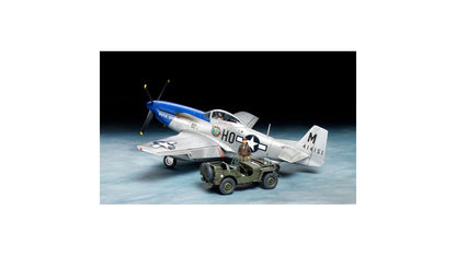 Tamiya 25205 P-51D Mustang 8th Air Force with 4Ã4 Light Vehicle