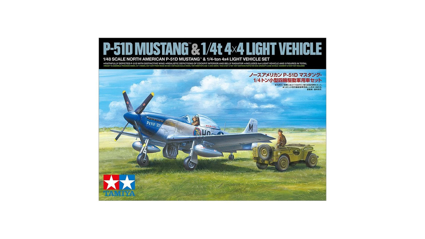 Tamiya 25205 P-51D Mustang 8th Air Force with 4Ã4 Light Vehicle