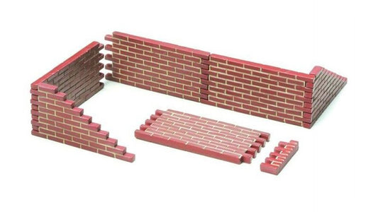 Tamiya 26014 Brick Wall Set Finished Model