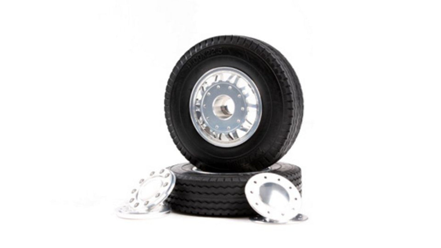 Tamiya 56512 RC 20-Spoke Aluminum Wheels Front-1pr