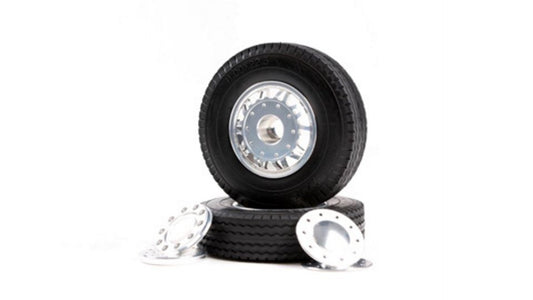 Tamiya 56512 RC 20-Spoke Aluminum Wheels Front-1pr