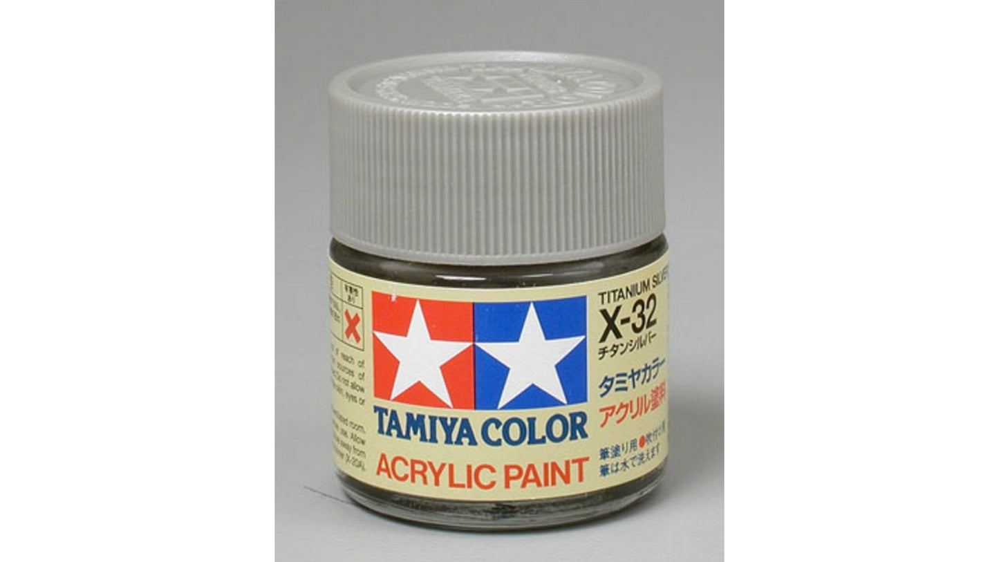 Tamiya 81032 Acrylic X-32 Titanium Silver