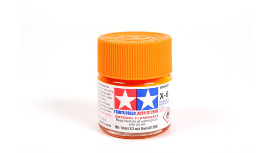 Tamiya 81506 Acrylic Mini X-6 Orange