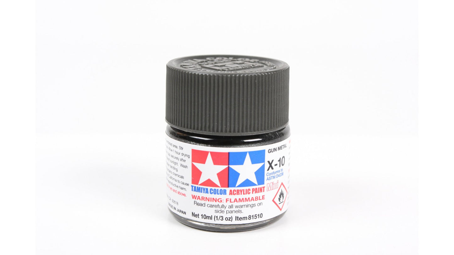 Tamiya 81510 Acrylic Mini X-10 Gun Metal