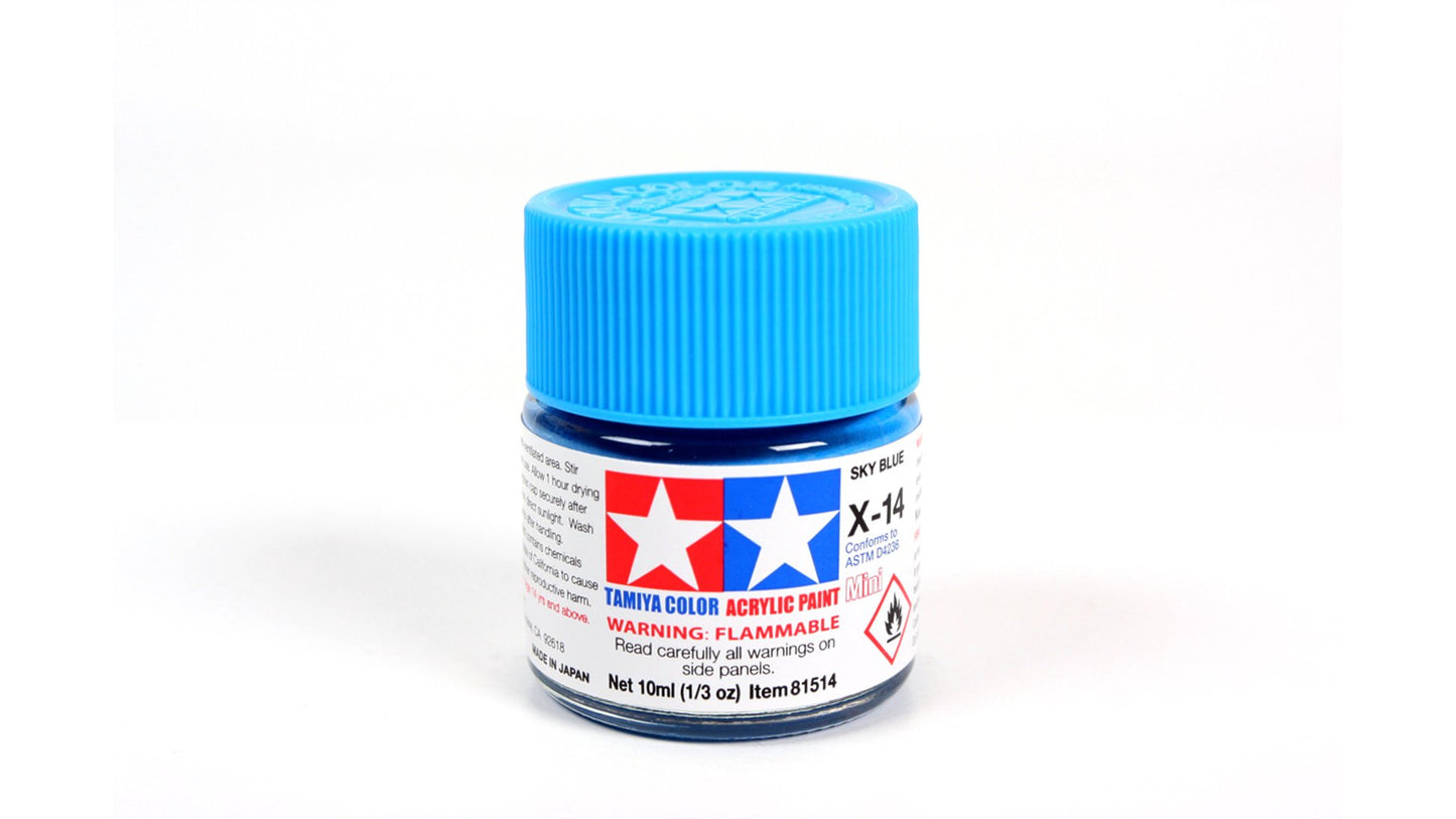 Tamiya 81514 Acrylic Mini X-14 Sky Blue
