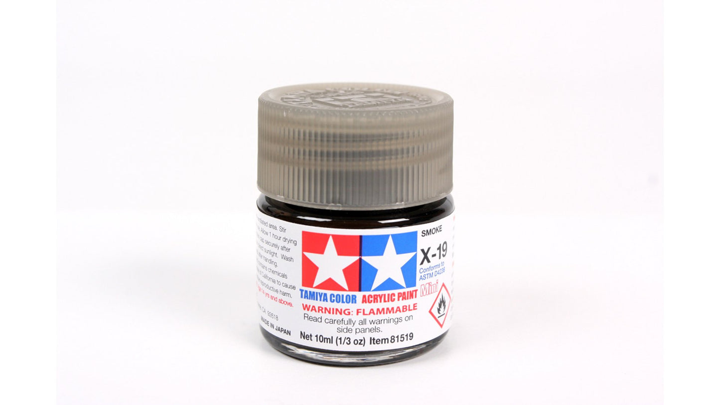 Tamiya 81519 Acrylic Mini X-19 Smoke