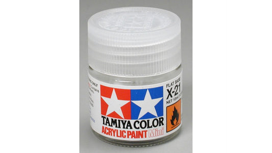 Tamiya 81521 Acrylic Mini X-21 Flat Base