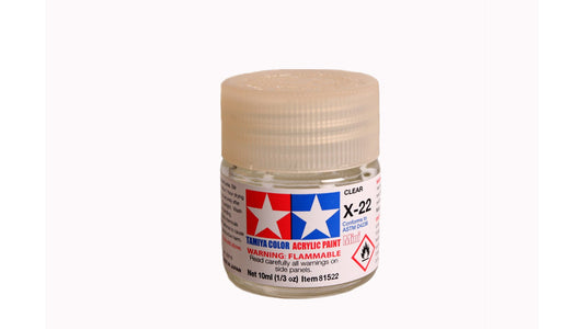 Tamiya 81522 Acrylic Mini X-22 Clear