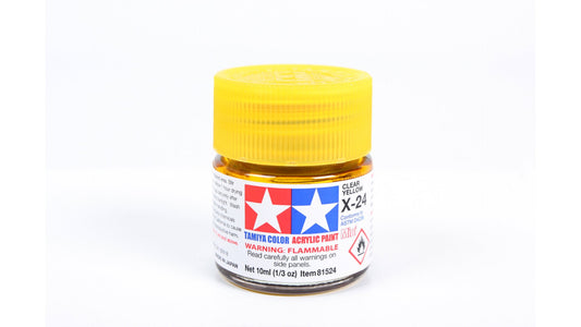 Tamiya 81524 Acrylic Mini X-24 Clear Yellow