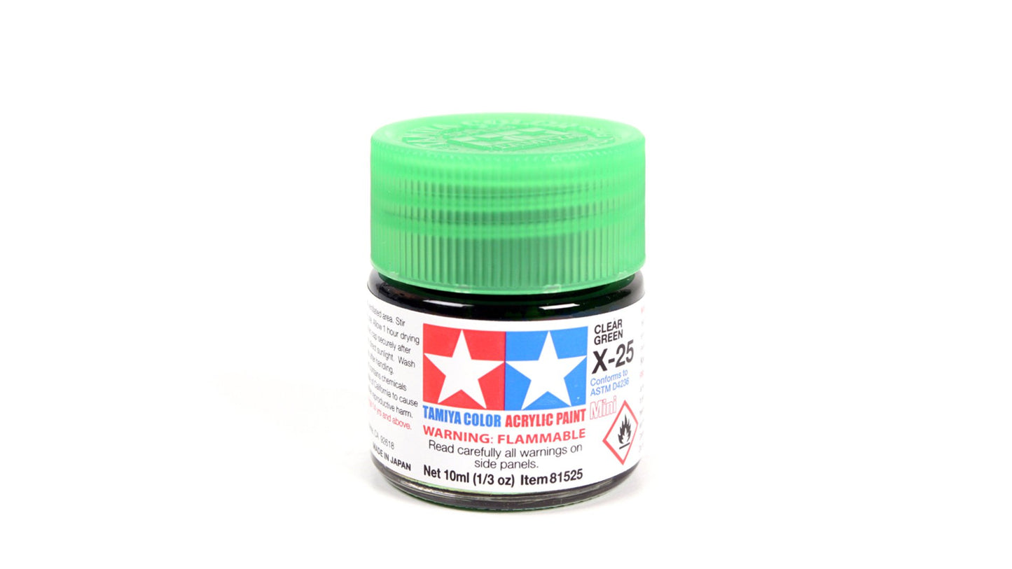 Tamiya 81525 Acrylic Mini X-25 Clear Green