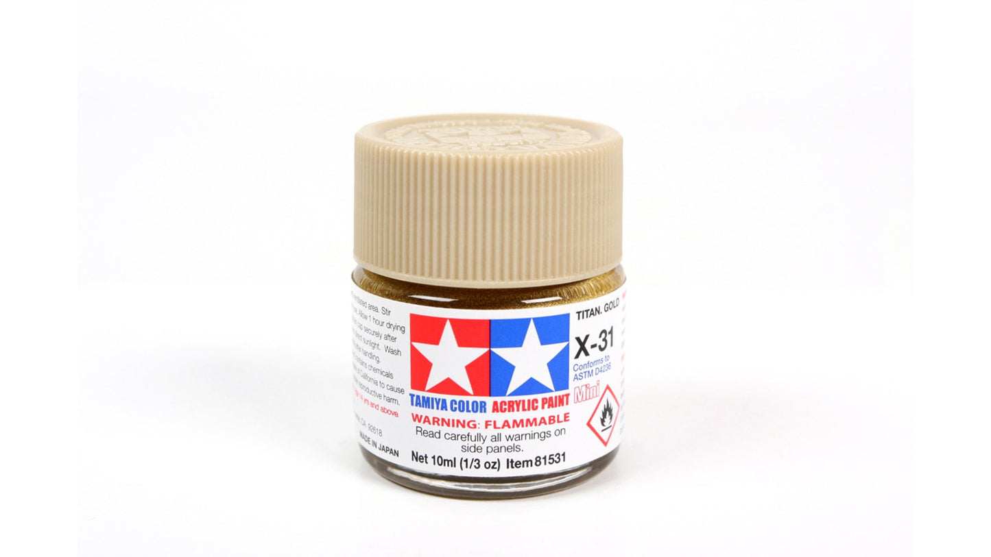 Tamiya 81531 Acrylic Mini X-31 Titan Gold