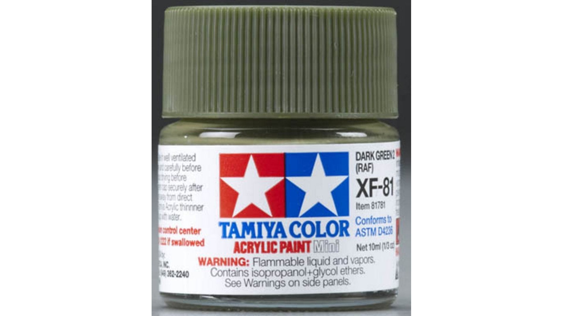 Tamiya 81781 Acrylic Mini XF-81 Dark Green