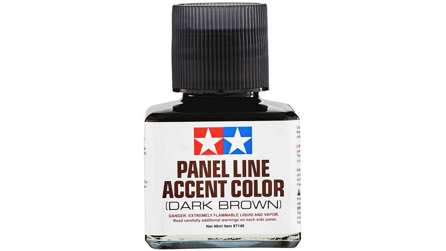 Tamiya 87140 Panel Line Accent Color Dark Brown