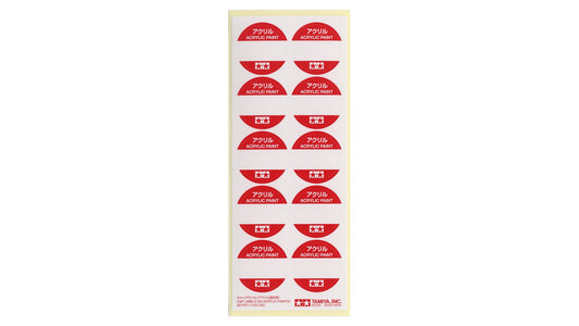 Tamiya 87197 Cap Labels (Acrylic Paints)