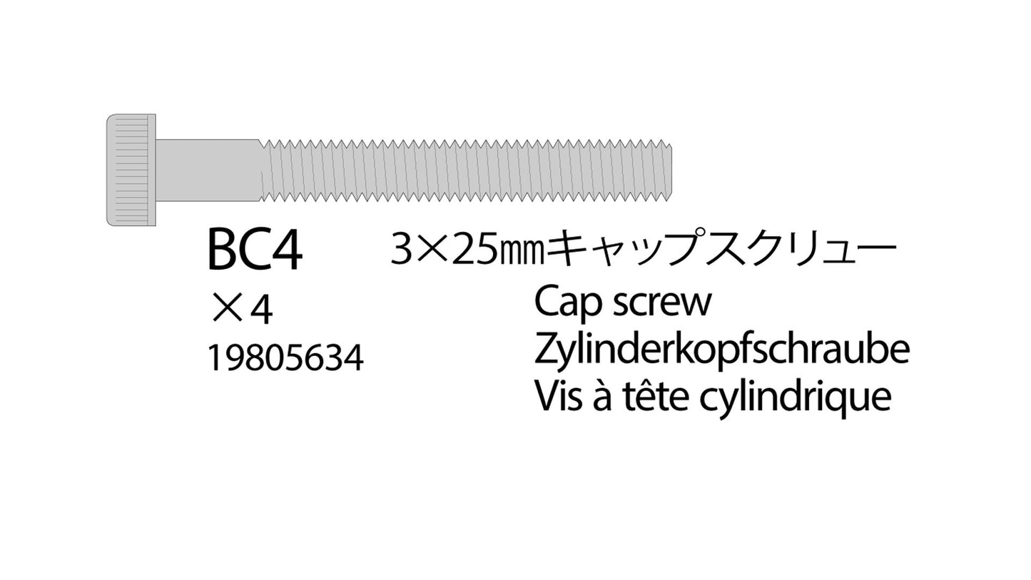 Tamiya 9805634 RC GP 3X25MM Cap Screw 44032