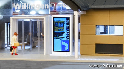 VIESSMANN VI1394 H0 LCD Advertising board, one