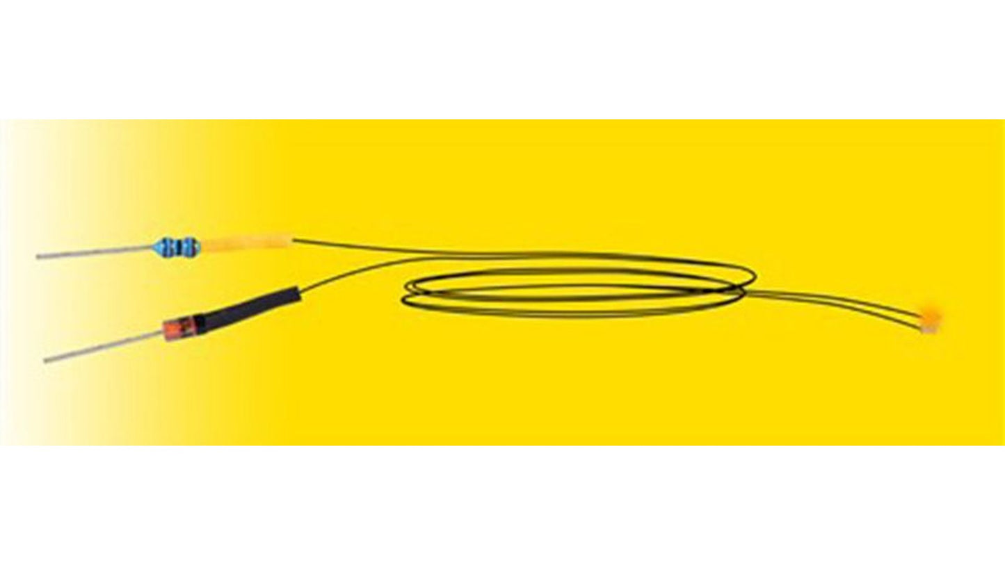 Viessmann 3561 LED Yellow With Soldered Cable 5 pieces