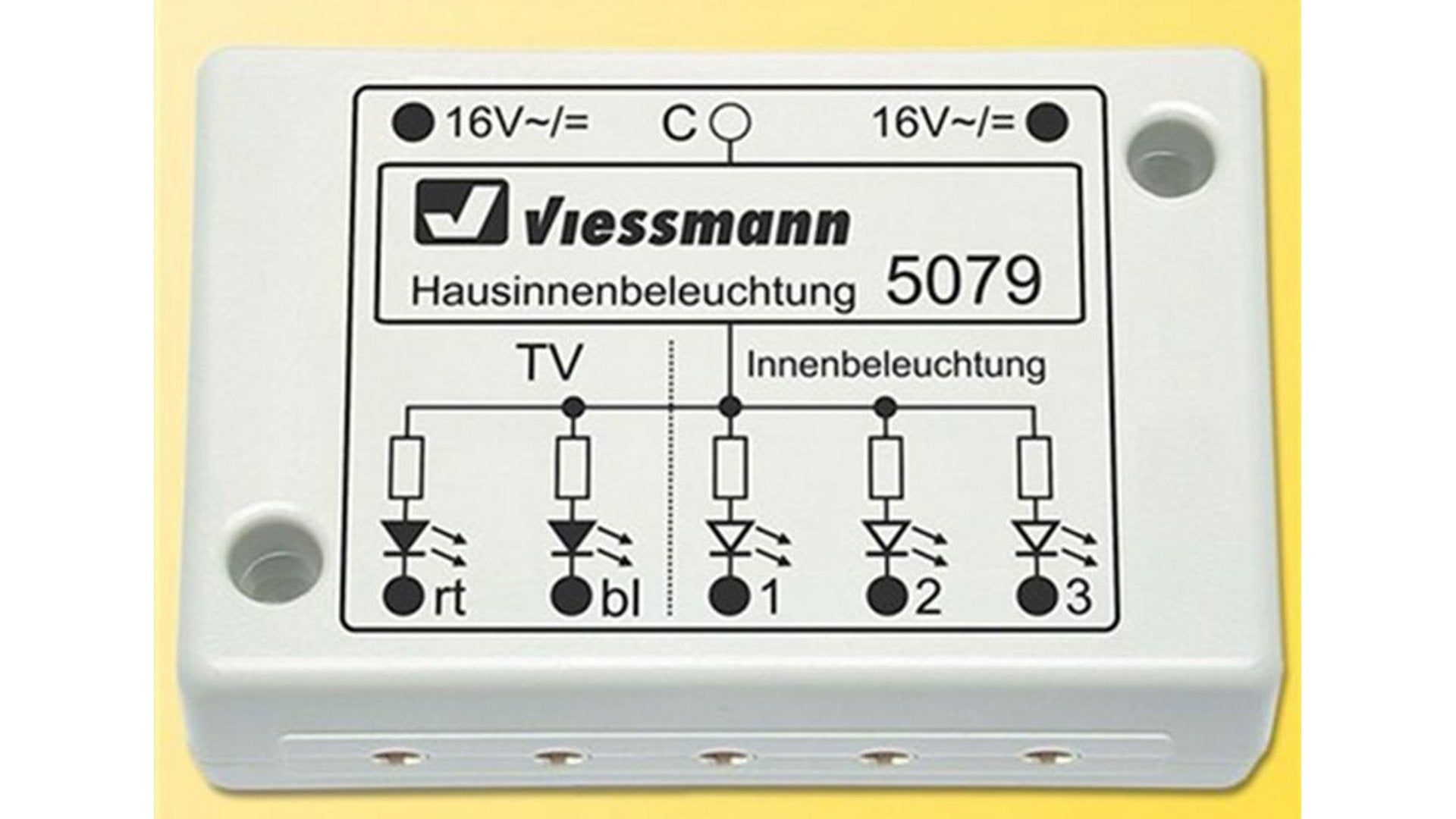 Viessmann 5079 HO LED House Interior Lighting with TV Simulation
