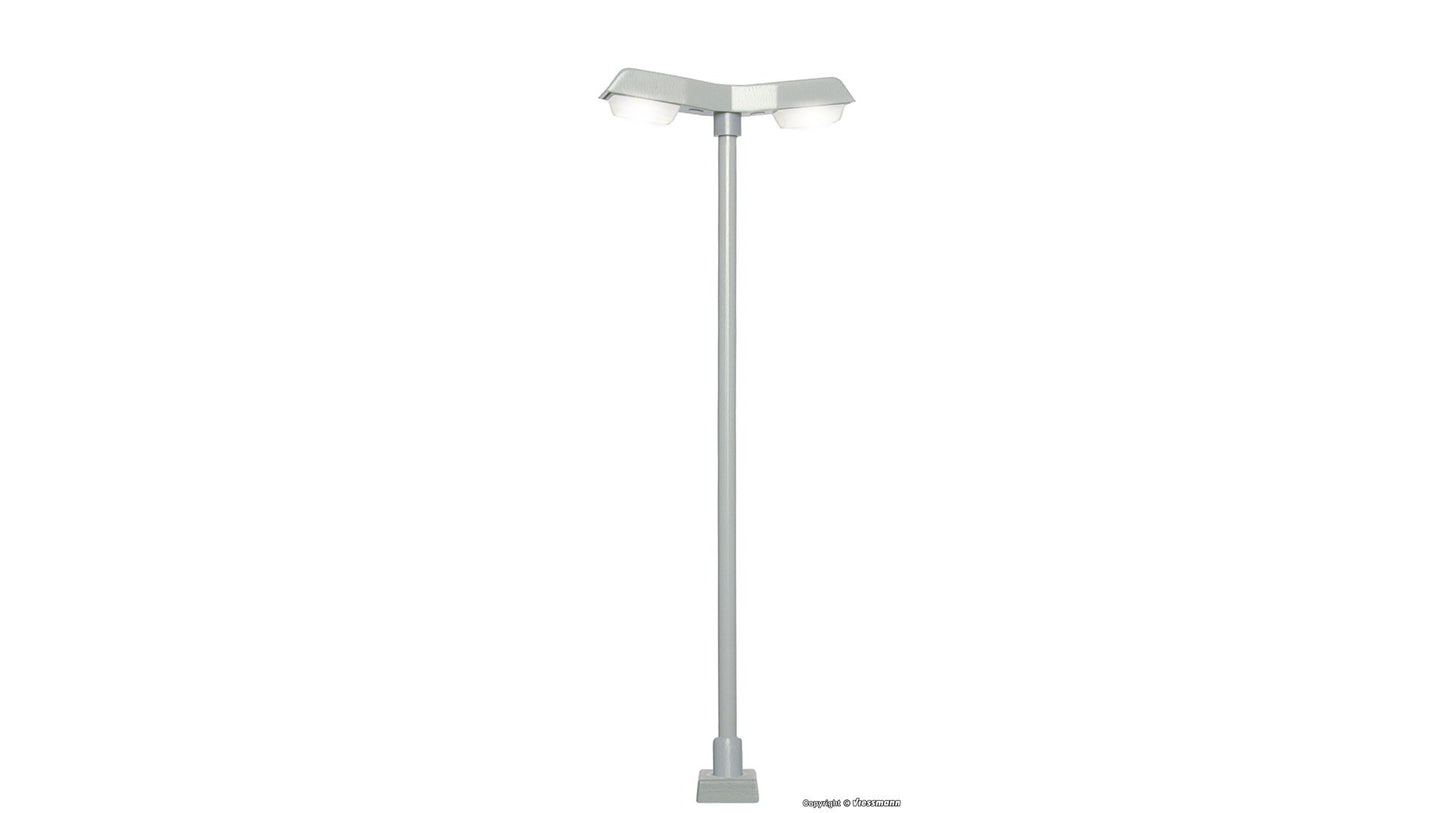 Viessmann 60971 Street light modern double with plug-in socket 2 LEDs white